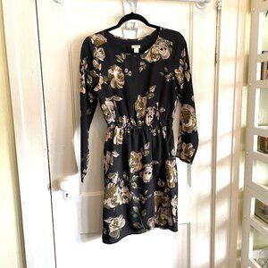 J. Crew Floral Print Tulip Hem Dress